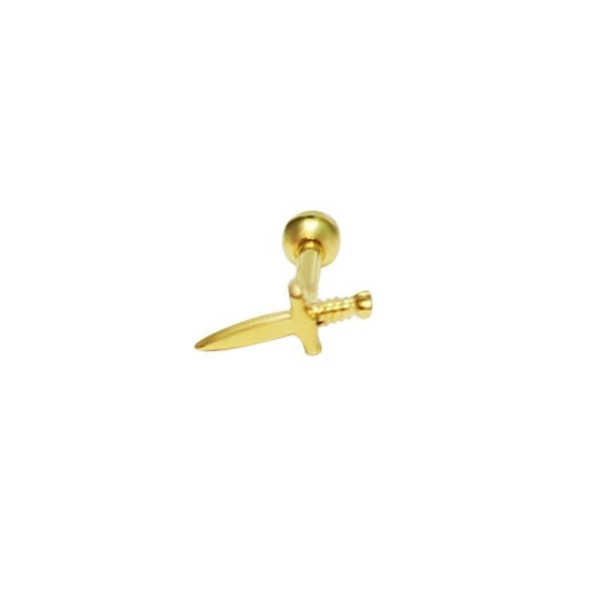 Piercing Hélix  Adaga Folheada a Ouro