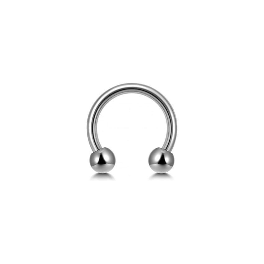 Piercing Hélix Ferradura em Titânio Natural