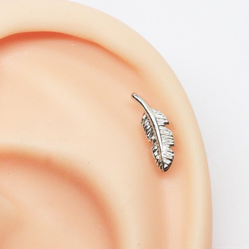 Piercing Helix de Pena todo em Aço Cirúrgico