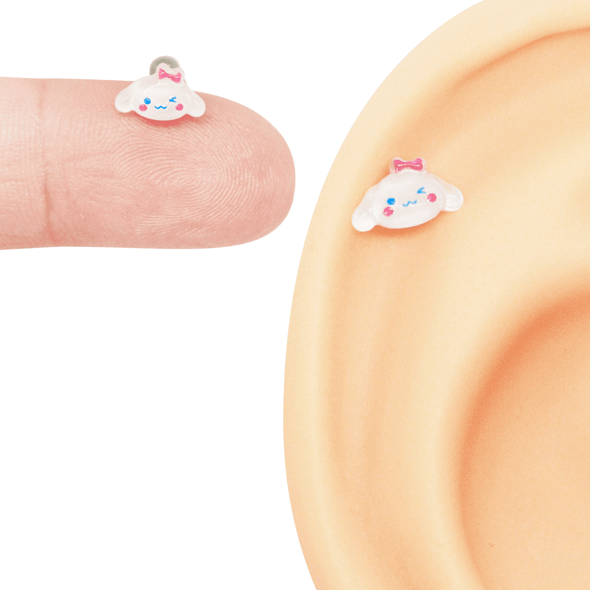 Piercing Cinnamoroll Hélix Cartilagem Orelha