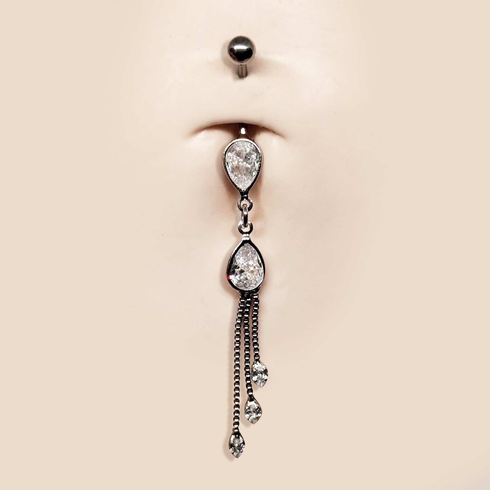 Piercing Umbigo Gota Pendente Cascata