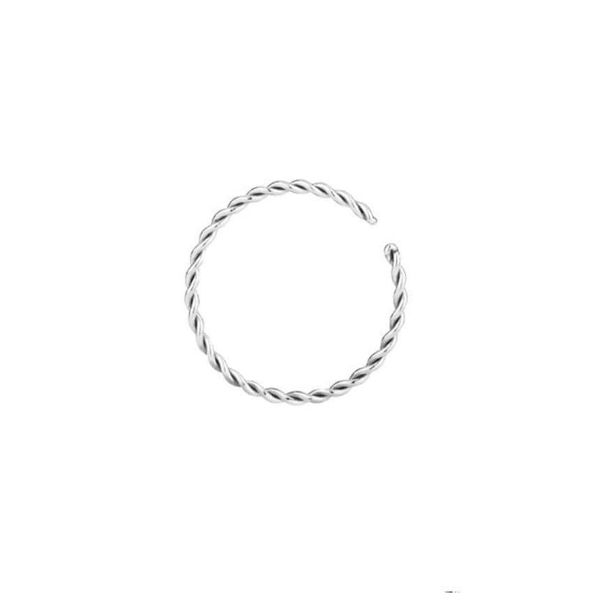 Piercing Nariz Argola em Prata 925 Torcida