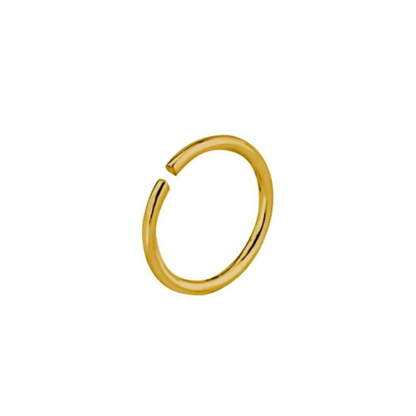 Piercing Nariz Argola Aço Grossa PVD Gold